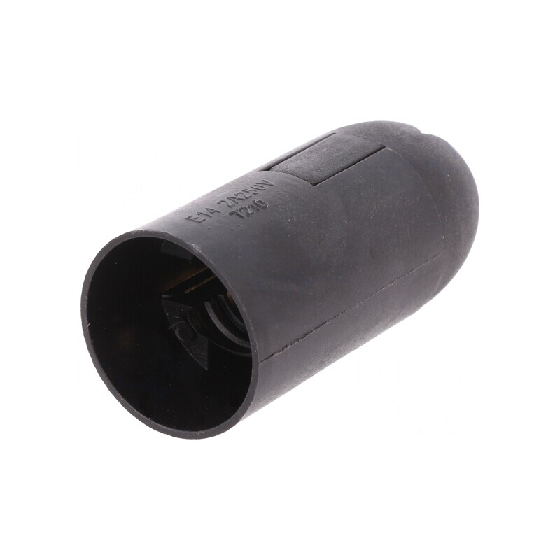 Dulie E14 Neagră Termoplast Ø26mm | Electronic-mag.ro | Componente Electronice