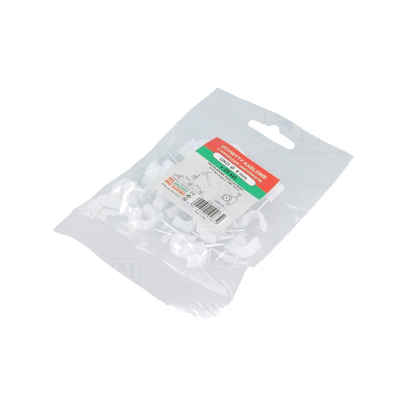 Suport alb cu cui pe cablu rotund, set 25 buc | Electronic-mag.ro | Componente Electronice Suport alb cu cui pe cablu rotund, set 25 buc | Electronic-mag.ro | Componente Electronice