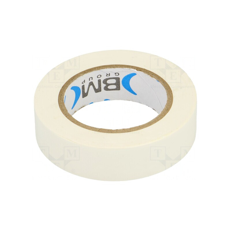 Bandă electroizolantă albă folie PVC 15mm x 10m | Electronic-mag.ro | Componente Electronice
