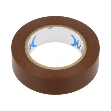 Bandă Electroizolantă Maro 15mm x 10m PVC | Electronic-mag.ro | Componente Electronice