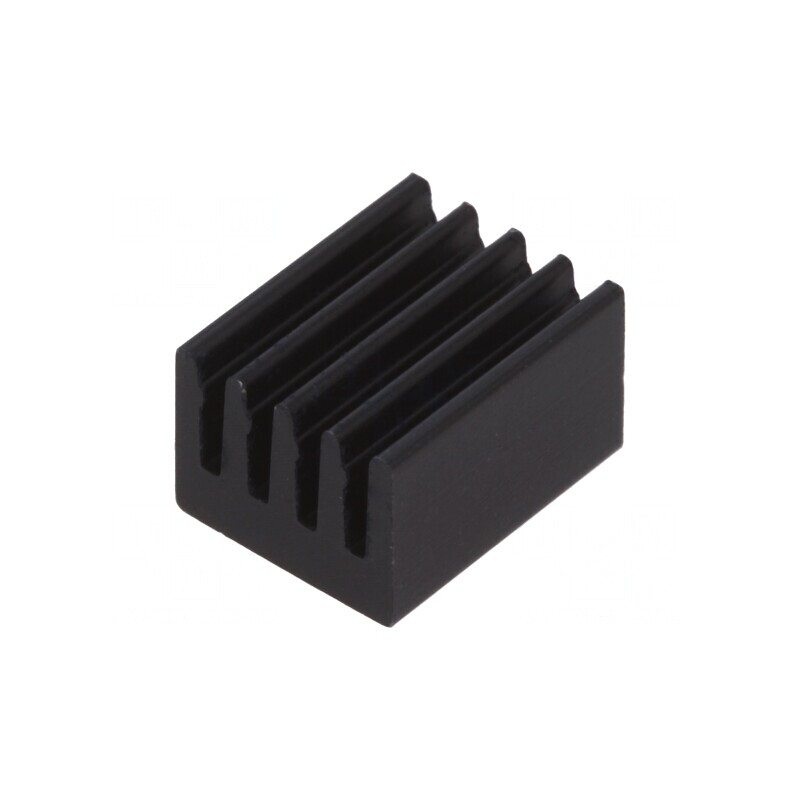 Radiator Aluminiu Negru 10x8x6mm 71K/W | Electronic-mag.ro | Componente Electronice