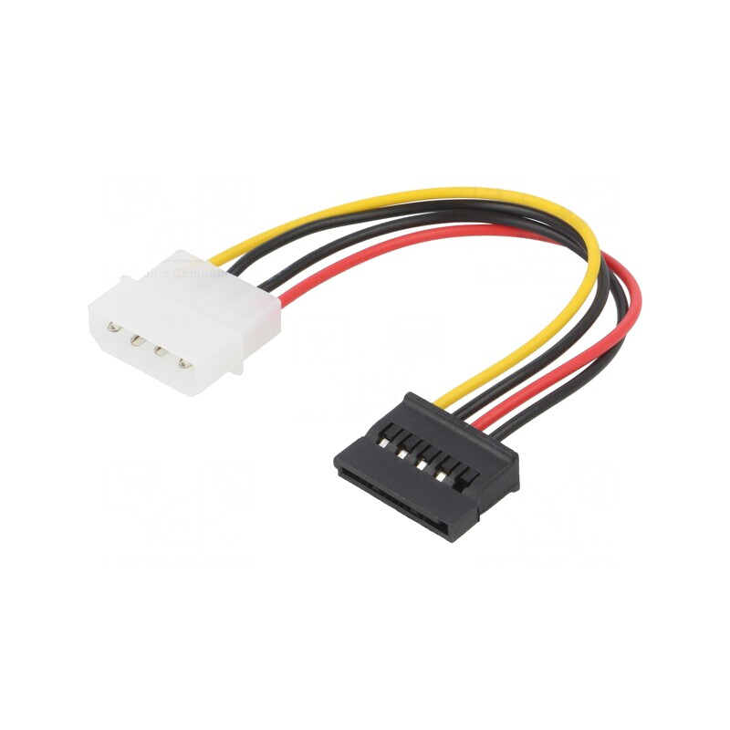 Cablu Alimentare SATA Molex 0,15m | Electronic-mag.ro | Componente Electronice