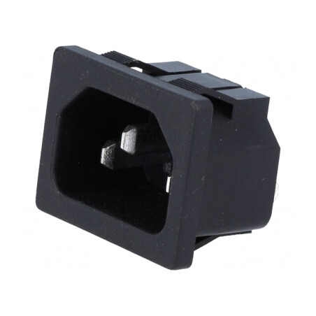 Conector Alimentare AC Soclu Tată 10A 250V | Electronic-mag.ro | Componente Electronice
