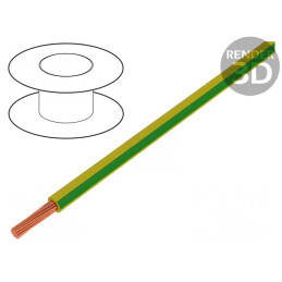 Cablu Electric Litat 1,5mm² PVC Galben-Verde 150m | Electronic-mag.ro | Componente Electronice