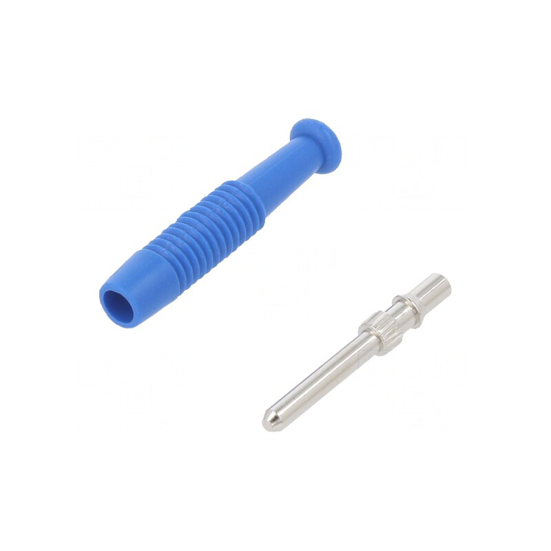 Mufă Banană 2mm 6A 60VDC Albastră | Electronic-mag.ro | Componente Electronice