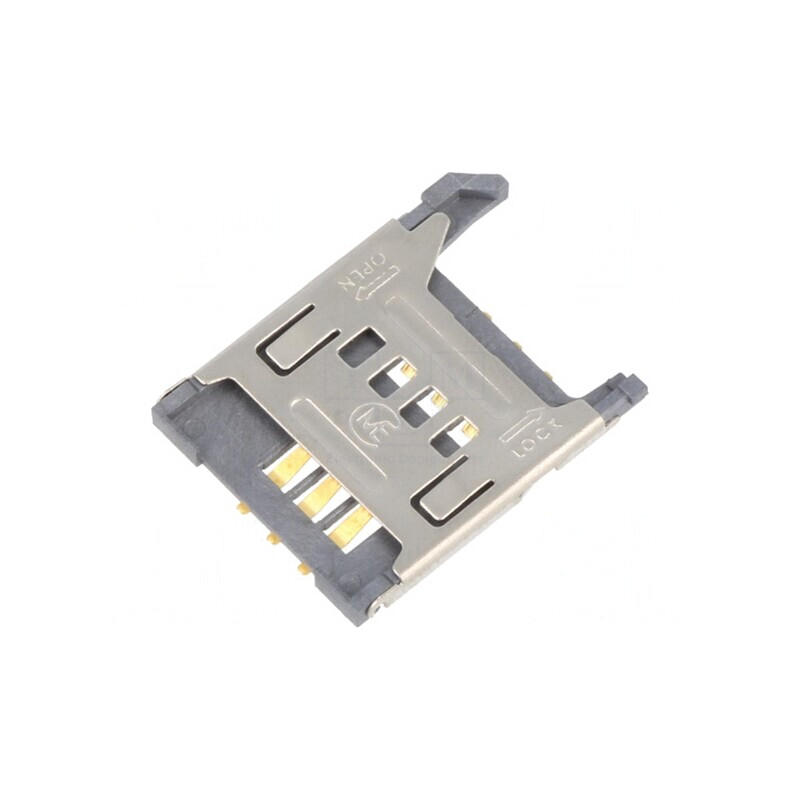 Conector SIM cu capac SMT 6 pini | Electronic-mag.ro | Componente Electronice Conector SIM cu capac SMT 6 pini | Electronic-mag.ro | Componente Electronice