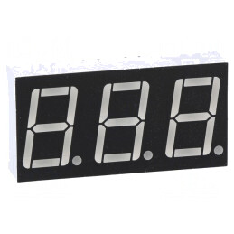 Afișaj LED 7 Segmente Verde 14,22mm 3 Digits | Electronic-mag.ro | Componente Electronice
