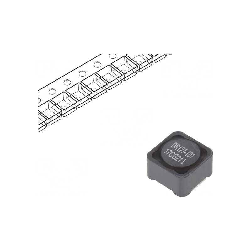 Inductor SMD 100uH 1.96A 163mΩ ±20% | Electronic-mag.ro | Componente Electronice Inductor SMD 100uH 1.96A 163mΩ ±20% | Electronic-mag.ro | Componente Electronice