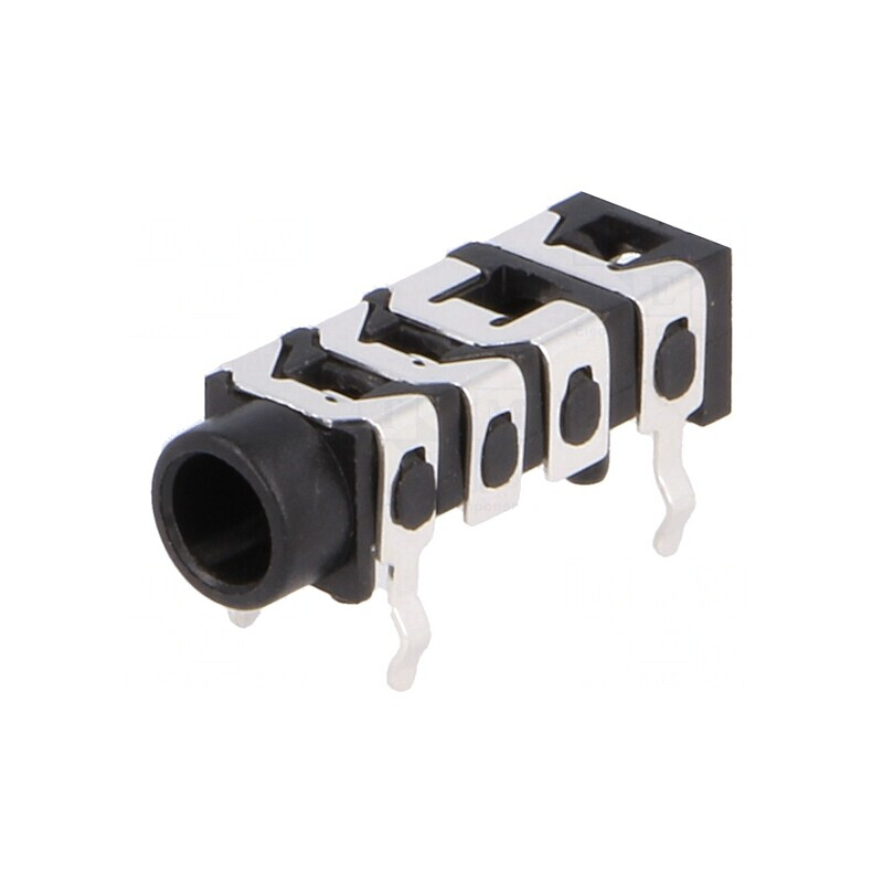Soclu Jack 3,5mm Stereo Mamă 4 Pini THT | Electronic-mag.ro | Componente Electronice