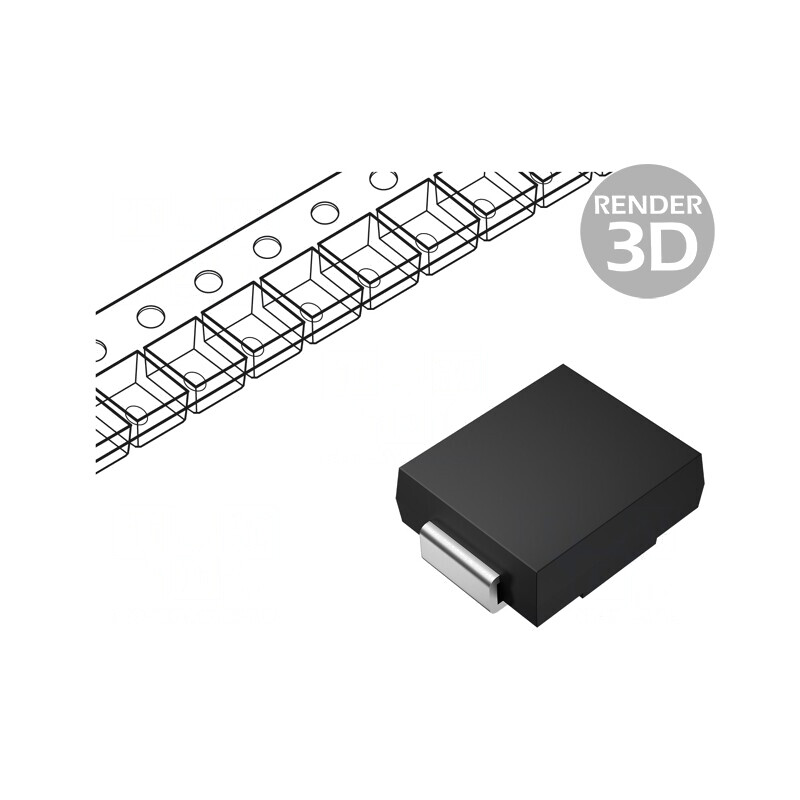 Diodă TVS 1,5kW 411,5V 2,6A Bidirecţională DO214AB | Electronic-mag.ro | Componente Electronice