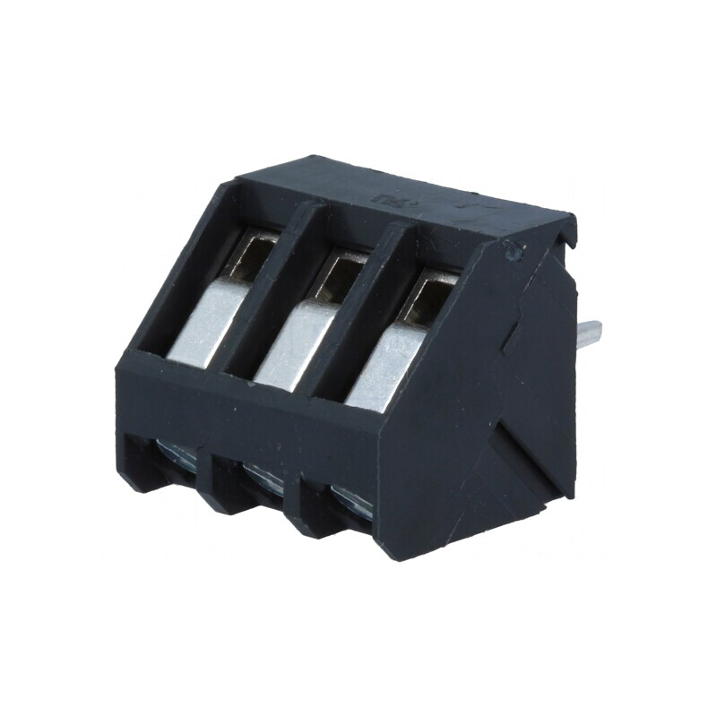 Regletă de Conexiuni PCB 3 Piste 45° 24A 5mm | Electronic-mag.ro | Componente Electronice