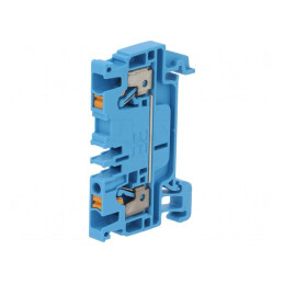 Conector Șine 2,5mm2 2 Borne Albastru Wemid | Electronic-mag.ro | Componente Electronice