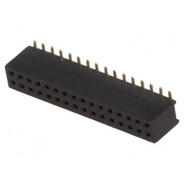 Soclu pini mamă 32 pini drept SMT 2x16 1,27mm | Electronic-mag.ro | Componente Electronice