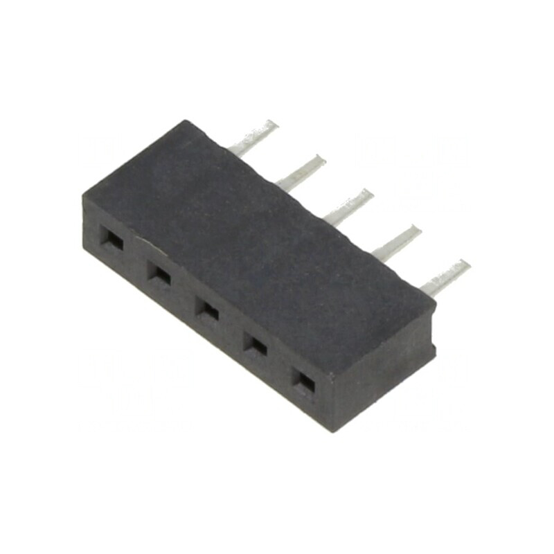 Soclu Şiruri Pini Mamă 2mm 5-PIN THT PCB 2A Cositorit | Electronic-mag.ro | Componente Electronice