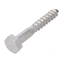 Şurub lemn hexagonal 10x70mm | Electronic-mag.ro | Componente Electronice