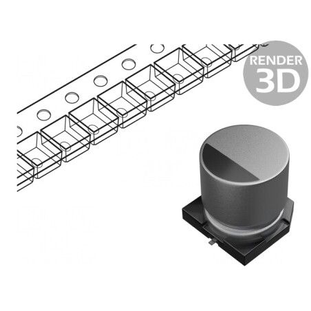 Condensator Electrolitic SMD 1000uF 6.3V 10x10.2mm | Electronic-mag.ro | Componente Electronice