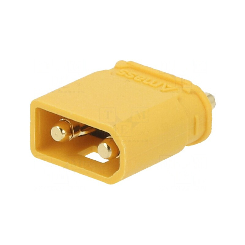 Soclu Alimentare DC XT30 THT Galbenă pentru PCB | Electronic-mag.ro | Componente Electronice