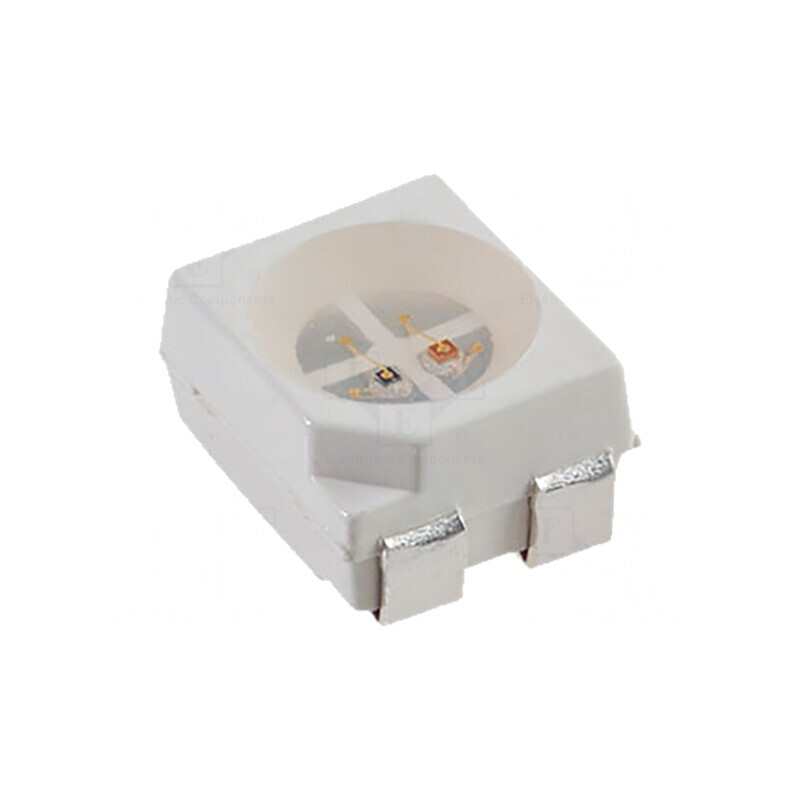 LED SMD PLCC4 Roșu/Verde 3,2x2,8mm 120° 20mA | Electronic-mag.ro | Componente Electronice