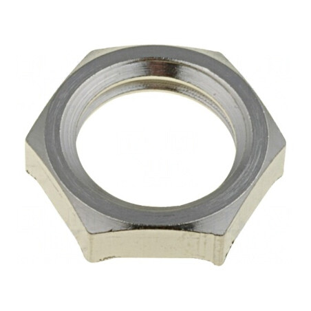 Piuliță de împământare M12 alamă nichel 3,5mm 15mm | Electronic-mag.ro | Componente Electronice