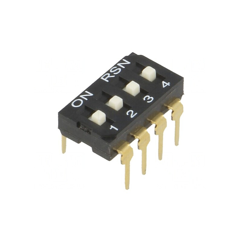 Comutator DIP-SWITCH 4 Secțiuni ON-OFF 12VDC | Electronic-mag.ro | Componente Electronice Comutator DIP-SWITCH 4 Secțiuni ON-OFF 12VDC | Electronic-mag.ro | Componente Electronice