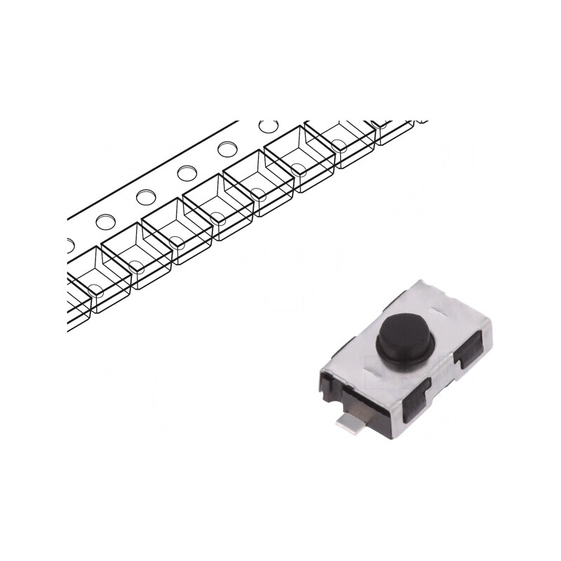 Microîntrerupător TACT SPST-NO 0,05A 32VDC SMT | Electronic-mag.ro | Componente Electronice