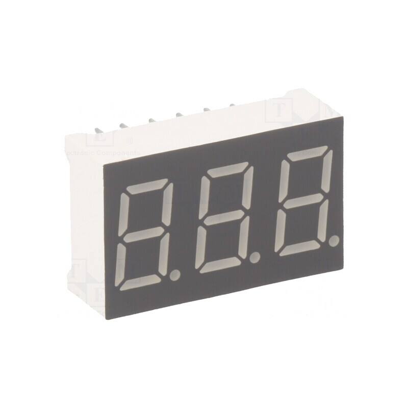 Afişaj LED 7 Segmente 9,2mm 3 Digiti Roșu | Electronic-mag.ro | Componente Electronice Afişaj LED 7 Segmente 9,2mm 3 Digiti Roșu | Electronic-mag.ro | Componente Electronice
