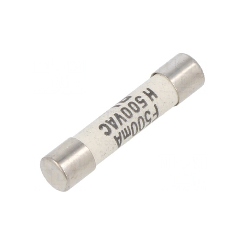 Siguranță Rapidă 0,5A 500VAC 6,35x31,8mm | Electronic-mag.ro | Componente Electronice