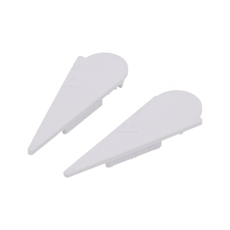 Obturator LED Profile Gri 2buc ABS | Electronic-mag.ro | Componente Electronice