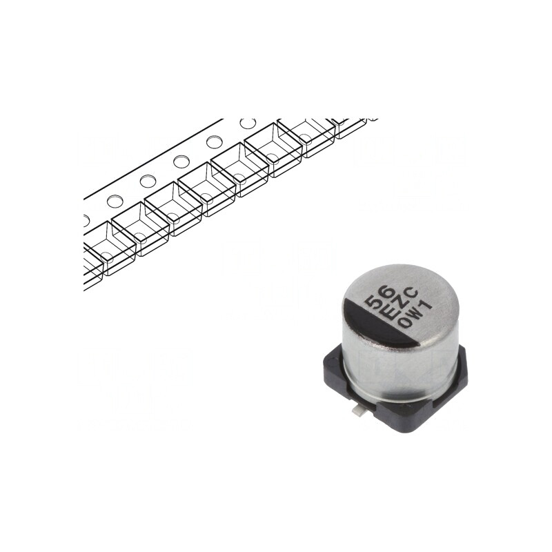 Condensator Hibrid 56uF 25V SMD | Electronic-mag.ro | Componente Electronice