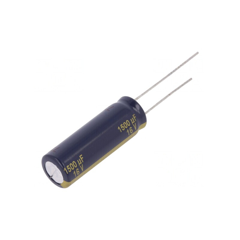 Condensator electrolitic low ESR 1500uF 16V THT Ø10x30mm | Electronic-mag.ro | Componente Electronice