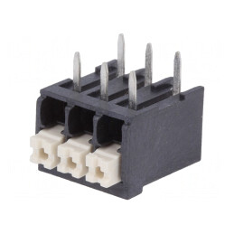 Regletă de Conexiuni PCB 90° 3,5mm 3 Piste 17,5A | Electronic-mag.ro | Componente Electronice