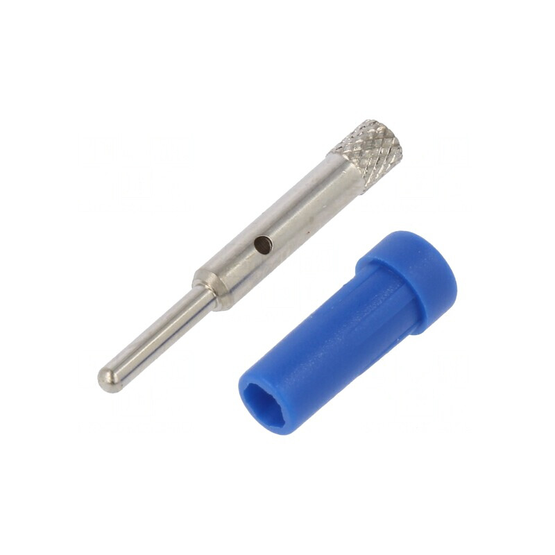 Soclu Banană 2mm 10A Albastru Panou | Electronic-mag.ro | Componente Electronice