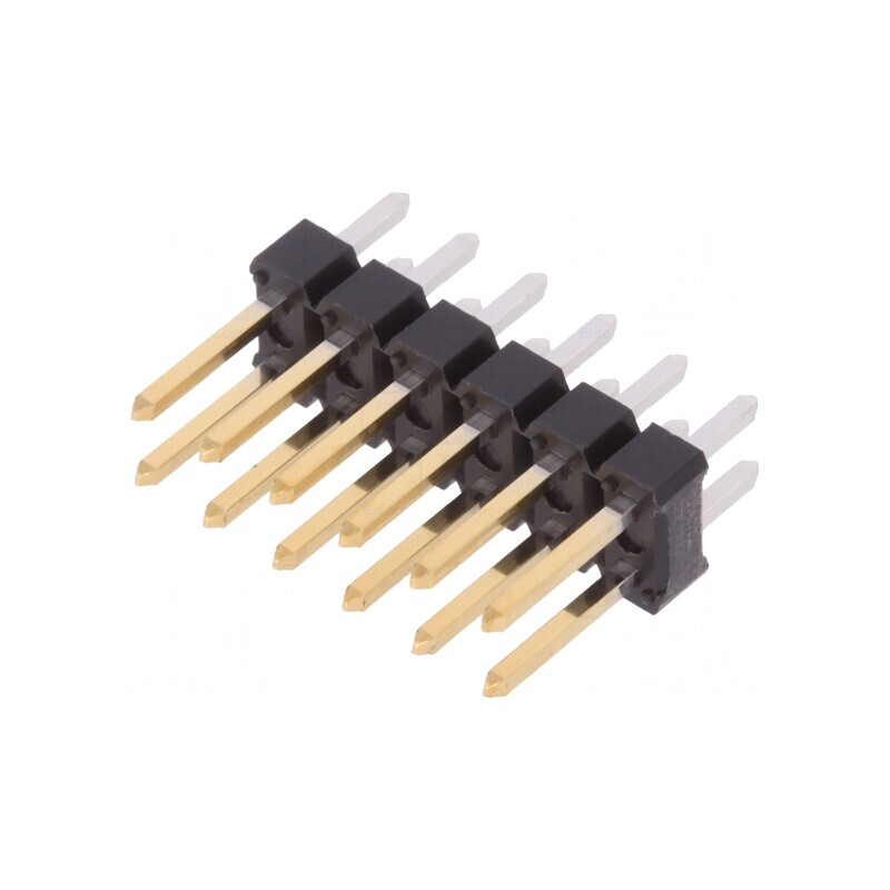 Şir pini 12 pini drept 2,54mm THT BERGSTIK | Electronic-mag.ro | Componente Electronice