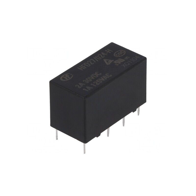 Releu Electromagnetic DPDT 24VDC 2A 1A/125VAC PCB | Electronic-mag.ro | Componente Electronice