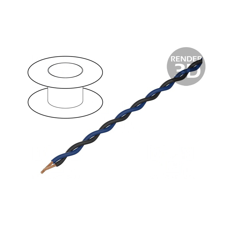 Cablu 2x0,25mm2 Litat 100m | Electronic-mag.ro | Componente Electronice