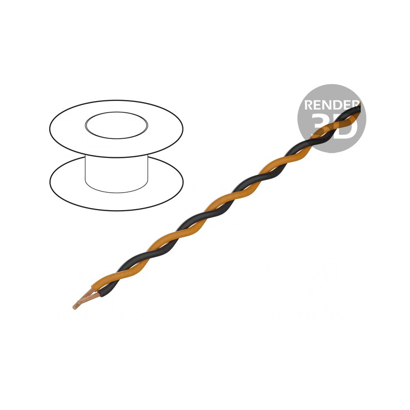 Cablu Echipament 2x0,25mm2 100m | Electronic-mag.ro | Componente Electronice