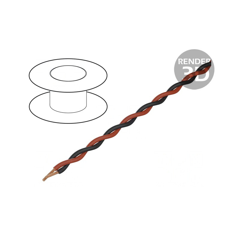 Cablu Echipament 2x0,25mm2 100m | Electronic-mag.ro | Componente Electronice