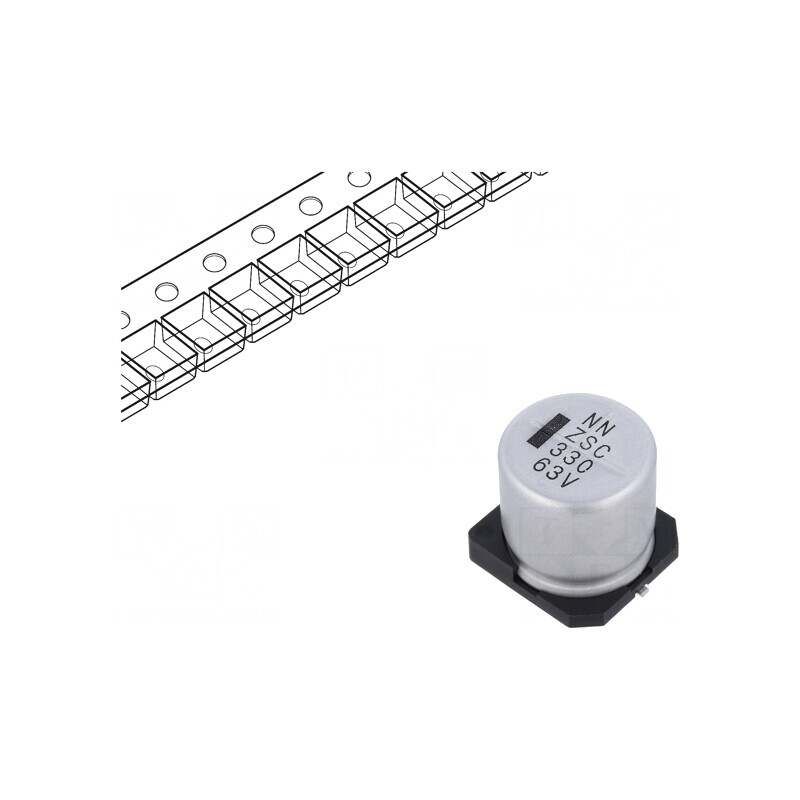 Condensator electrolitic low ESR SMD 330uF 63V | Electronic-mag.ro | Componente Electronice Condensator electrolitic low ESR SMD 330uF 63V | Electronic-mag.ro | Componente Electronice