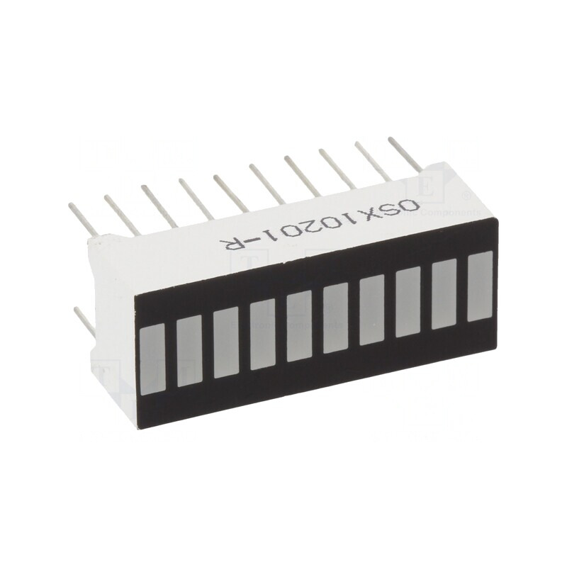 Afișaj LED Roșu 70mcd 25,5x10,2x7,9mm 2,1-2,5V | Electronic-mag.ro | Componente Electronice