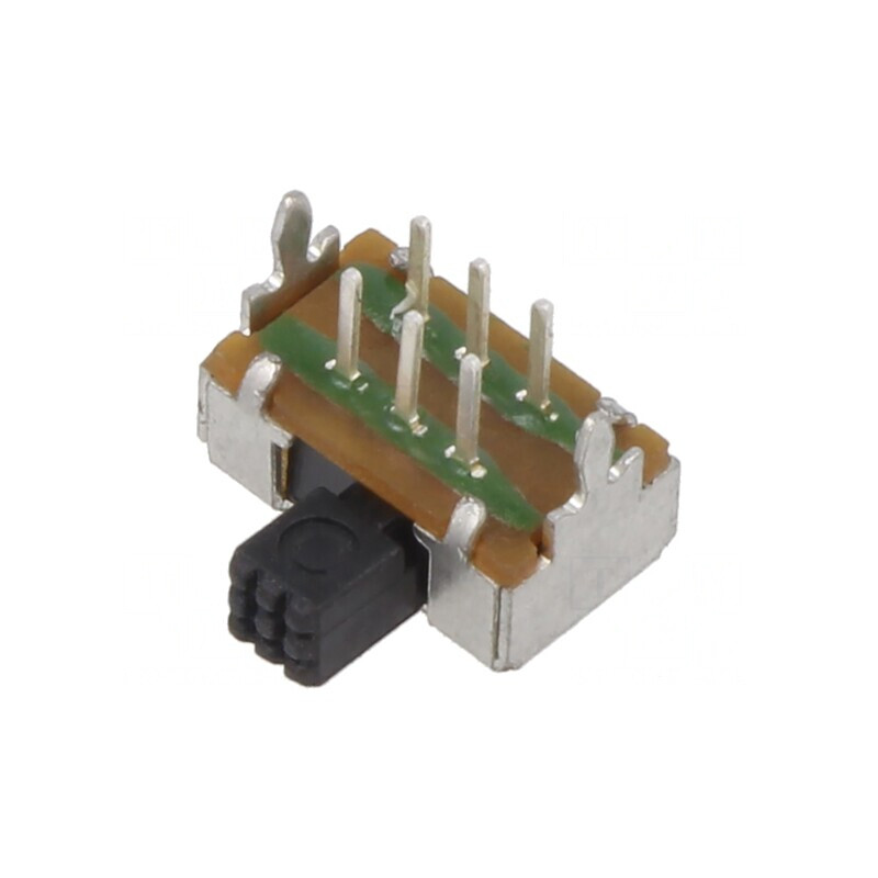 Comutator Glisant DPDT 0,2A 30VDC ON-ON THT | Electronic-mag.ro | Componente Electronice