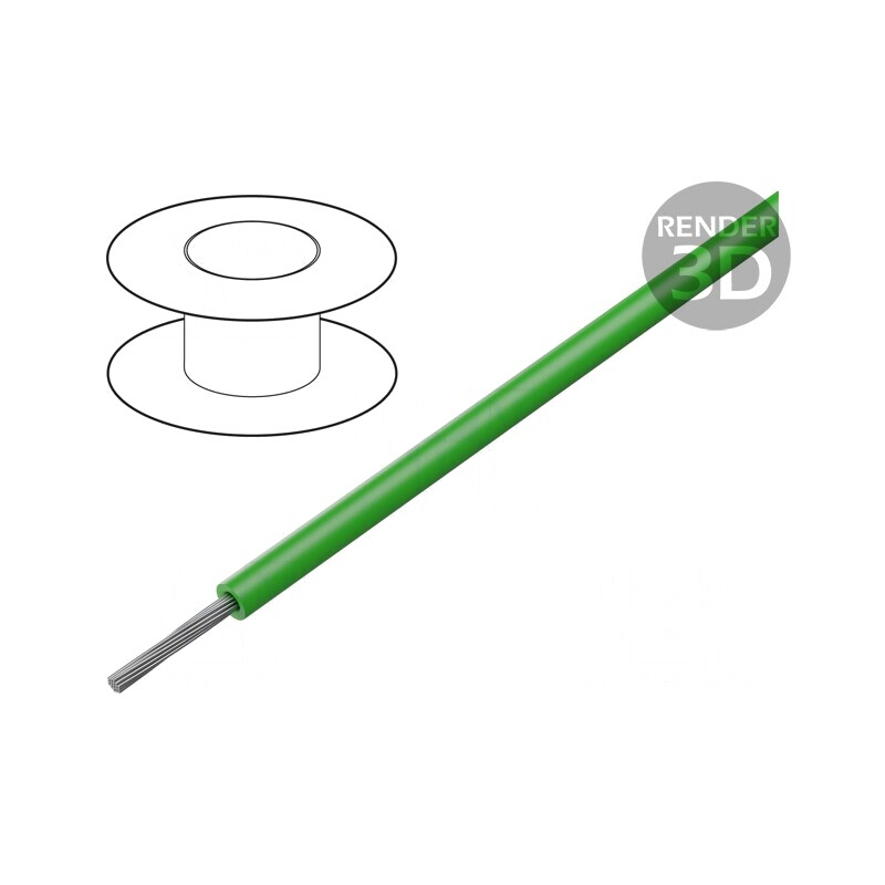 Cablu HELUTHERM® 145 0.25mm² Cu PO Verde 145°C | Electronic-mag.ro | Componente Electronice