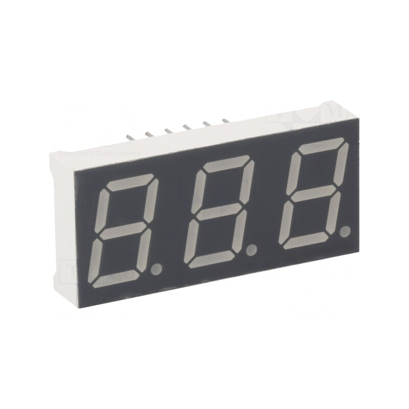 Afişaj LED 7 Segmente 13,2mm Galben-Verde 3 Digits | Electronic-mag.ro | Componente Electronice Afişaj LED 7 Segmente 13,2mm Galben-Verde 3 Digits | Electronic-mag.ro | Componente Electronice
