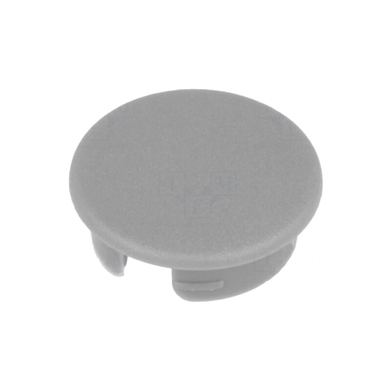 Capac ABS Gri Fixare Prin Apăsare Rotund | Electronic-mag.ro | Componente Electronice