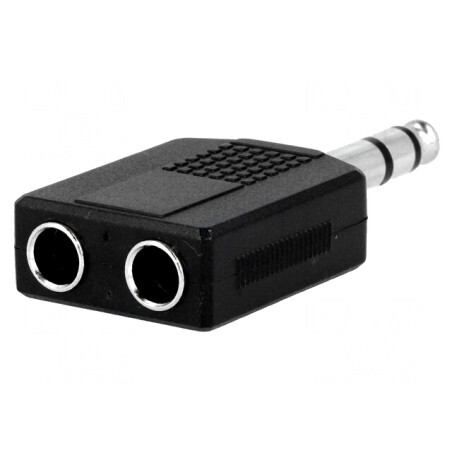 Splitter Audio Jack 6,3mm Soclu x2 la 6,3mm Mufă Stereo | Electronic-mag.ro | Componente Electronice