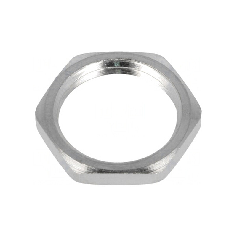 Piuliță PG9 Alamă Nichel 18mm | Electronic-mag.ro | Componente Electronice