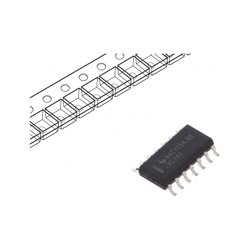 Circuit Integrat Digital Flip-Flop 2 Canale SMD SO14 74LVC | Electronic-mag.ro | Componente Electronice