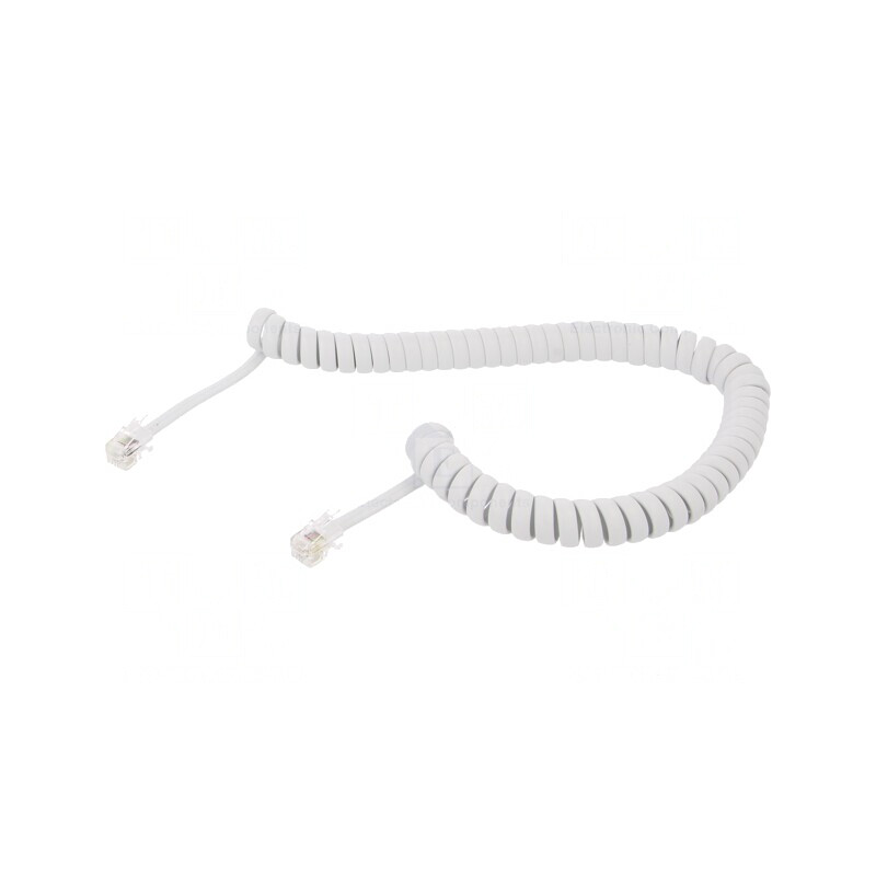 Cablu Telefon Spiralat RJ10 Alb | Electronic-mag.ro | Componente Electronice Cablu Telefon Spiralat RJ10 Alb | Electronic-mag.ro | Componente Electronice