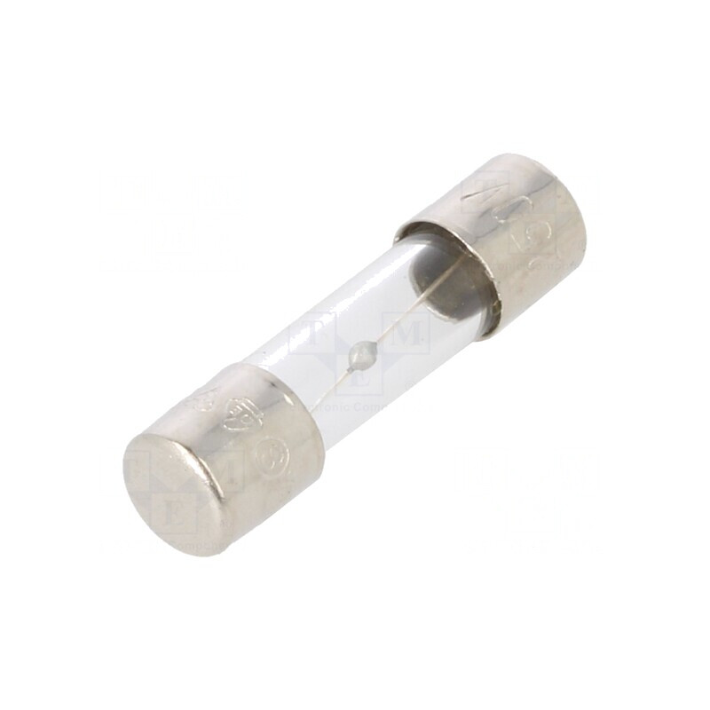 Siguranță cu întârziere 5A 250VAC 5x20mm alamă | Electronic-mag.ro | Componente Electronice