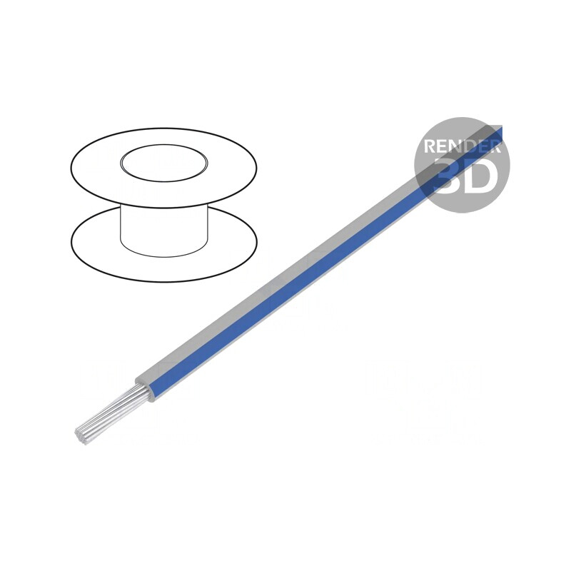 Cablu Litat Cu PVC Alb-Albastru 20AWG 600V | Electronic-mag.ro | Componente Electronice Cablu Litat Cu PVC Alb-Albastru 20AWG 600V | Electronic-mag.ro | Componente Electronice