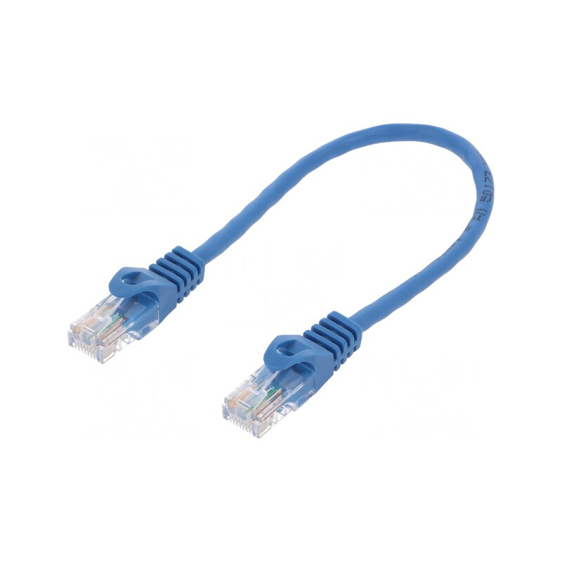 Patch cord UTP Cat5e albastru 0,25m | Electronic-mag.ro | Componente Electronice Patch cord UTP Cat5e albastru 0,25m | Electronic-mag.ro | Componente Electronice